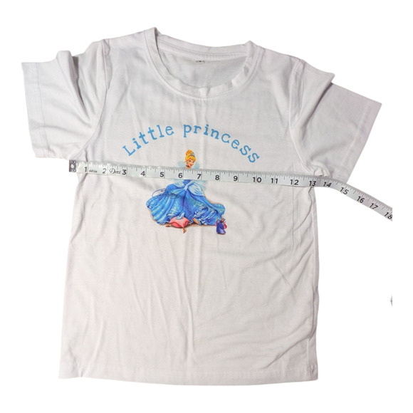 Girls Tee -- Little Princess - Cinderella Graphic T Shirt - Picture 2 of 7